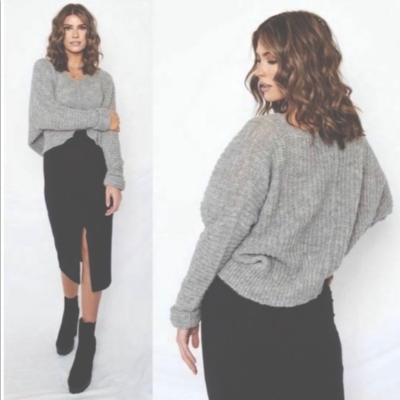 FREE PEOPLE - GREY SWEATER - L - NWT - Picture 11 of 11